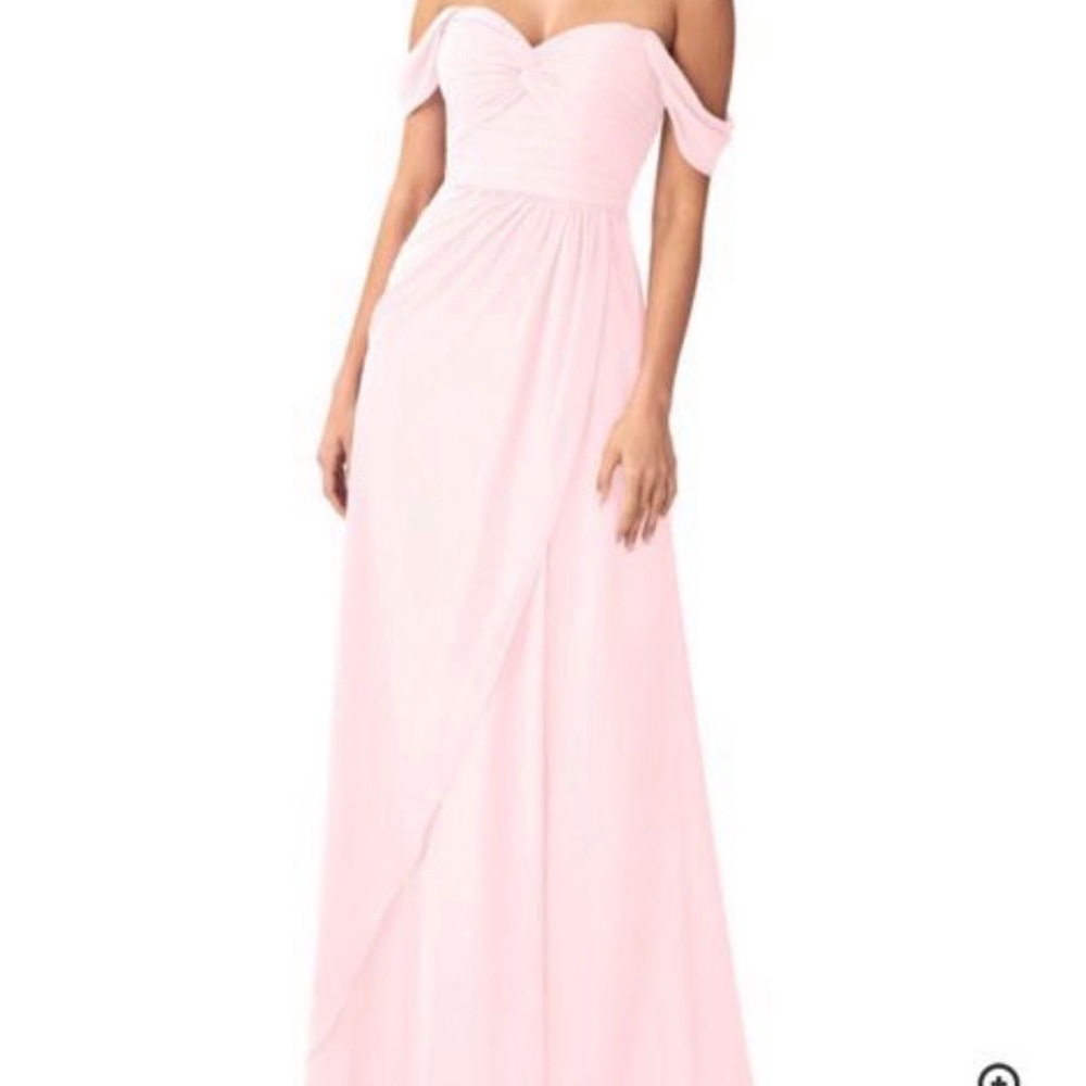 Azazie long pink formal dress, size 10